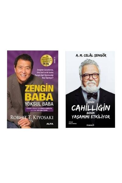 Alfa Yayınları Zengin Baba Yoksul Baba Robert T. Kiyosaki -  Senin Cahilliğin...