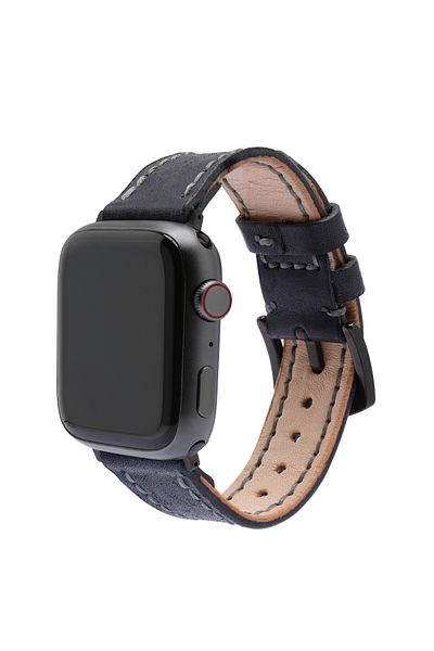 Bakani Leather سوار ساعة Apple Watch مصنوع يدويًا، حافظة مقاس 42,44,45,49 ملم، جلد أصلي حقيقي، خياطة يدوية،