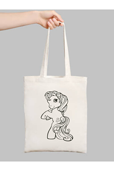 Cemira Unicorn Boyama Çantası, Boyama Bez Çanta Tote Bag