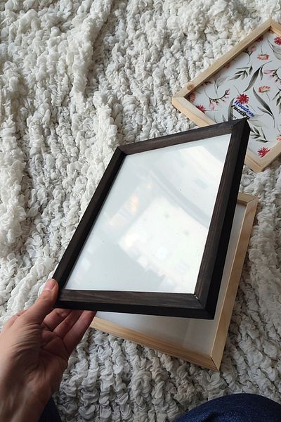 Wooden Factory Original, Channeled, Replaceable Wooden Frame, One Piece Blank Frame (with Front protection), 18X24 CM