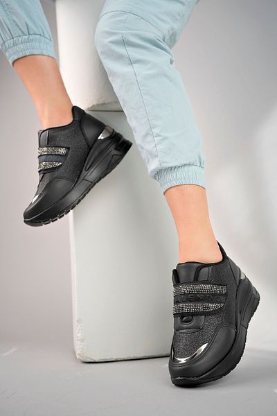 Aleza Shoes Tenis de damă cu toc pană