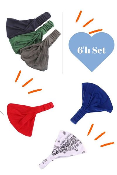 BERG Colorful Bandana Set of 6