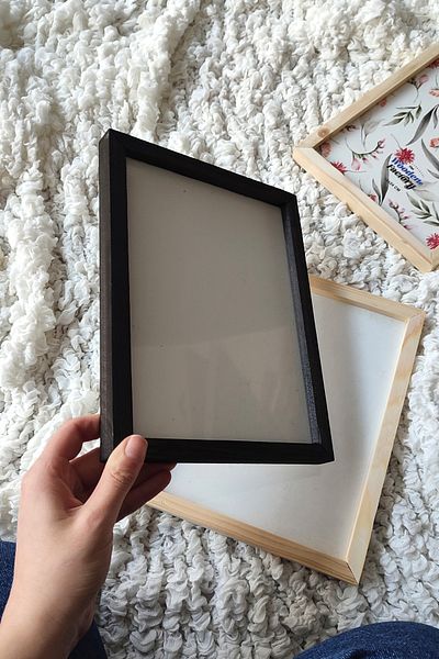 Wooden Factory Original, Channeled, Replaceable Wooden Frame, One Piece Blank Frame (with Front protection), 18X24 CM