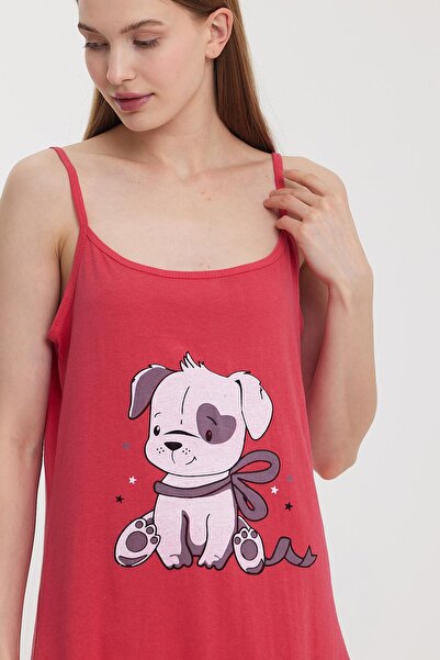 Penyelux Women's Beach Textile Dress Summer Enjoyment Tunic Pareo Red