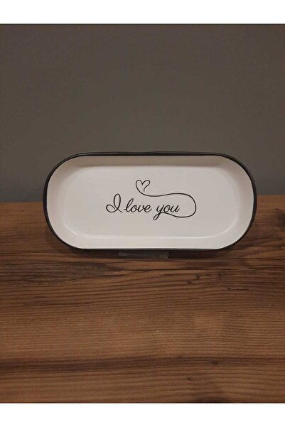 Keramika KERAMİKA KAYIK TABAK 26 CM SEVGİLİLER GÜNÜ