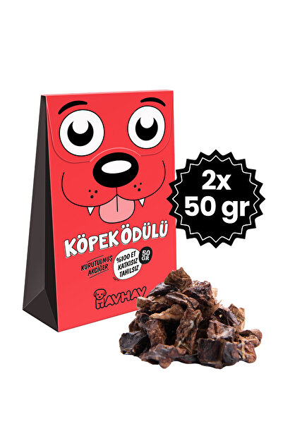 Havhav 2 Adet Köpek Ödül Maması 2x50 G %100 Doğal Kurutulmuş Sığır Akciğer Ka...