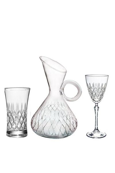 KCD Delux Plain Glass Set 25 Pieces253824