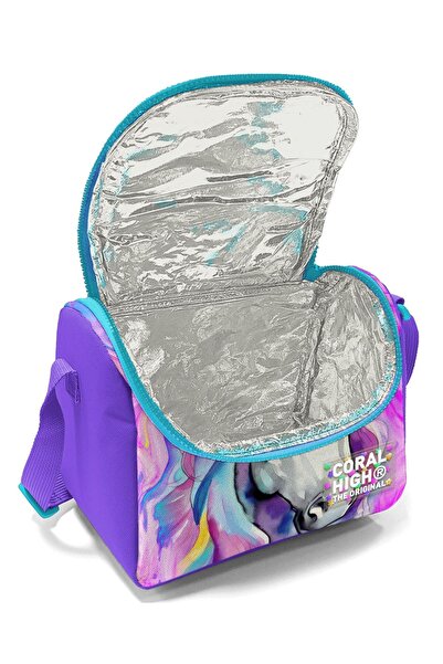 Coral High Colorful Kids Thermo Lunchbox with Unicorn Pattern - 11774