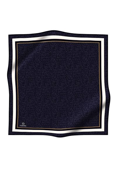 Vissona Twill Silk Φουλάρι Μαύρο 14195-0001