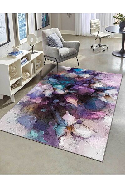 VİVİCAHOME Modern Dijital Baskı Dört Mevsim Yıkanabilir Kaymaz Taban Salon Ha...