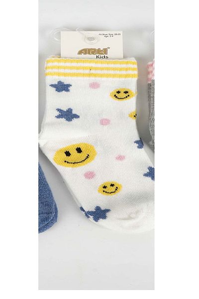 Artı Smiley Girl Socket Children's Socks
