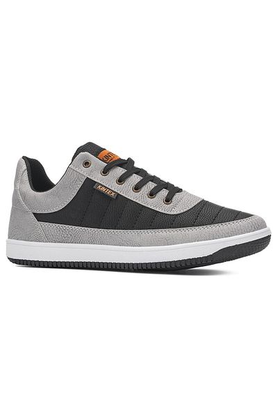 İmerShoes Pantofi sport confortabili pentru bărbați, gri negru - pantofi sport pentru mers cu șireturi 013c