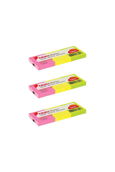 Dağtaş Kırtasiye Noki Memo 40x50 Mixed Neon Mixed Color 3-Piece Adhesive Note Paper 3 Pieces