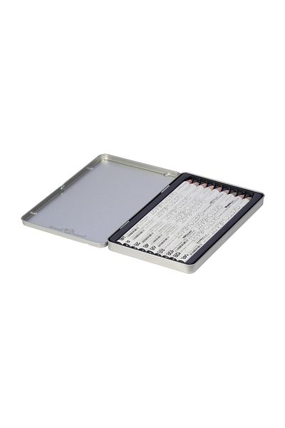 Bruno Visconti 0067 Sketch&Art - 3.5mm Jumbo Graphite, Graduated Pencil Set of 9, Metal Box