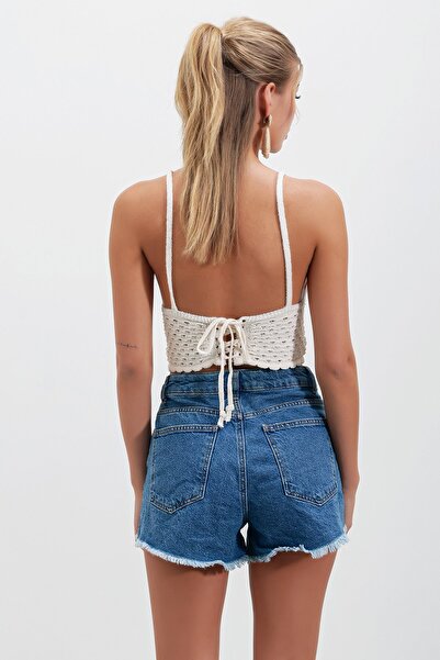 HAKKE Hand Knitted Crop Bustier