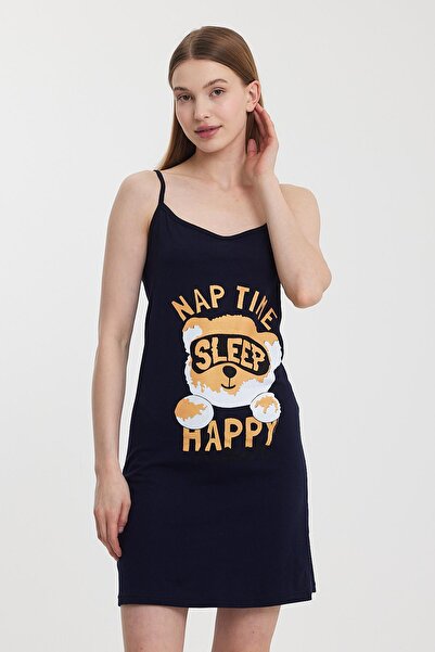 Penyelux Women's Beach Fashion Colorful Printed Tunic Pareo Navy Blue