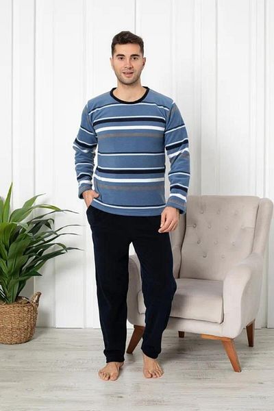 CALİA Ανδρικό Σετ Πιτζάμες Fleece με λαιμόκοψη