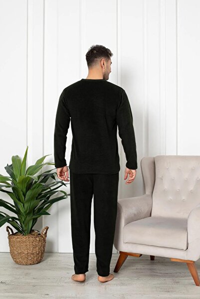 CALİA Ανδρικό Σετ Πιτζάμες Fleece με λαιμόκοψη