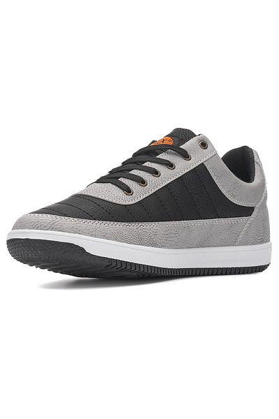 İmerShoes Pantofi sport confortabili pentru bărbați, gri negru - pantofi sport pentru mers cu șireturi 013c