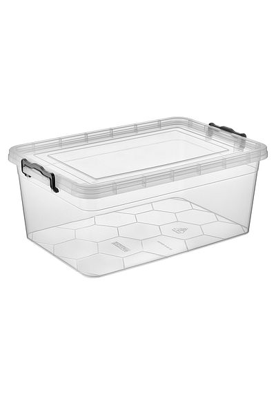 RNL04 14 Liter Eco Honeycomb Transparent Storage Box - 1141_05
