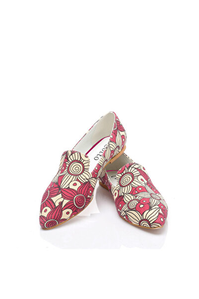 Cotto Shoes Balerini de damă din in colorat imprimat