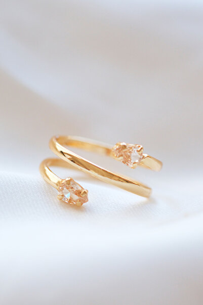 AURRARİ خاتم حلقة من حجر ماركيز الذهبي