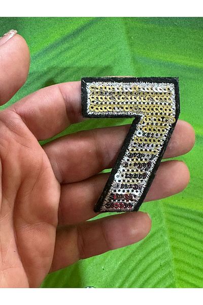 Gönülden Tasarım 6X4 CM FERĂȚĂ ADESĂ CU PAILLETE 7 FIGURI ARMATURA PATCH CUSUT ACCESORIUM HOBBY