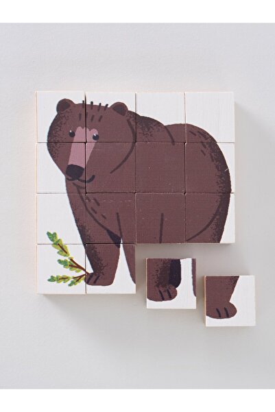 MTC KİDS Mtc Kids Çift Taraflı 16 Parça Forest Friends Yapboz Seti (3+ Yaş)