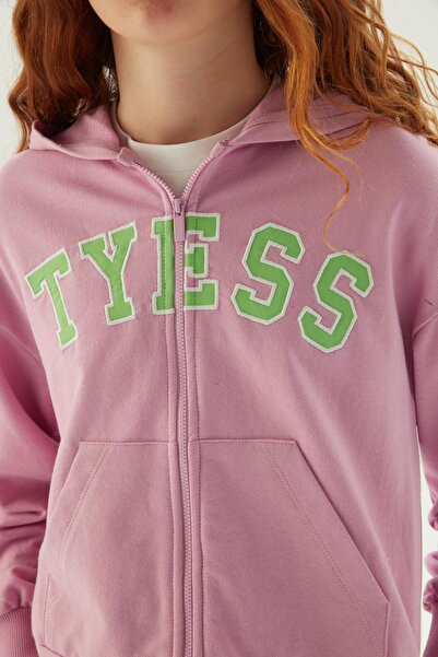 Tyess BG Store Girl's Pink Tracksuit Top