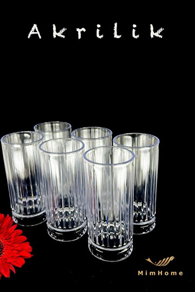 MiMW MimHome Akrilik 6 adet 300 ml Elysia Bardak : Su İçecek Meşrubat Meyvesu...