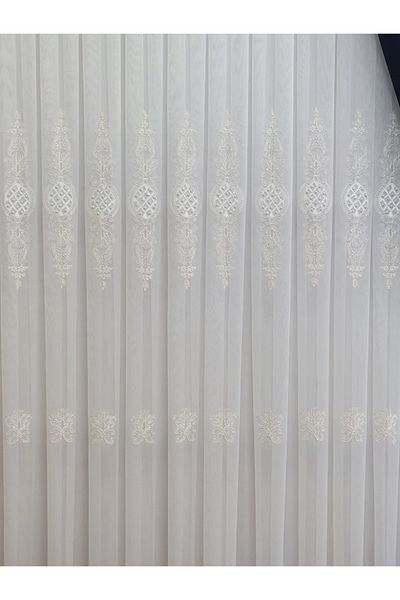 perhal perde ve halı DAMAKS PEARL 1-3 BLANK BATTERY TULE CURTAIN, IRON WANTED NEW SEASON TULE CURTAIN