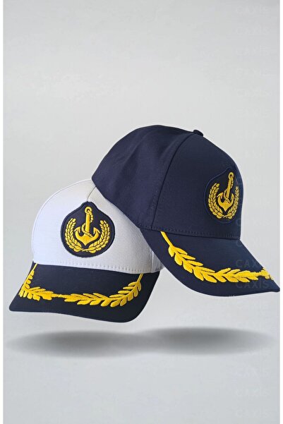 GYES Sailor and Captain Hat Unisex 2-Piece Set Velcro adjustable