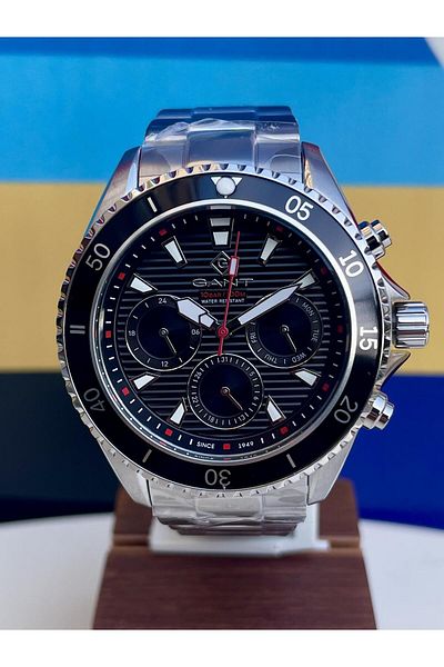 Gant G184001 Men's Black Bracelet Steel Wrist Watch with Series Numbers