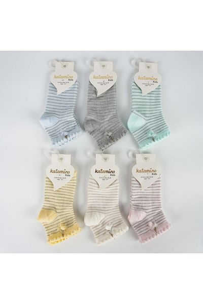 Katamino Benan Aks Lacoste Girl Socket Children's Socks
