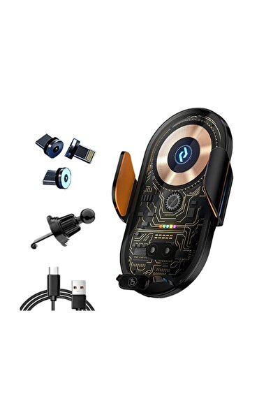 qasul Kablosuz Şarj Araba için Manyetik Elektrikli Telefon Tutacağı Şık Görün...