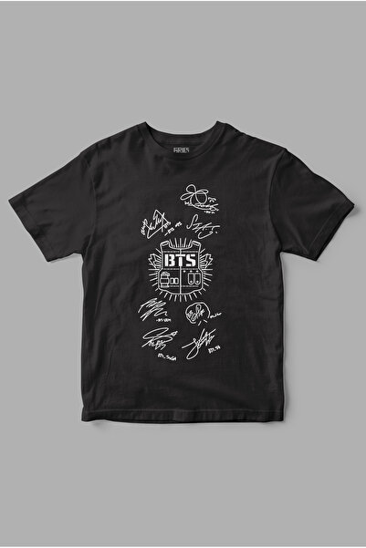 Gries Tricou imprimat Bts „Vestă de oțel”.