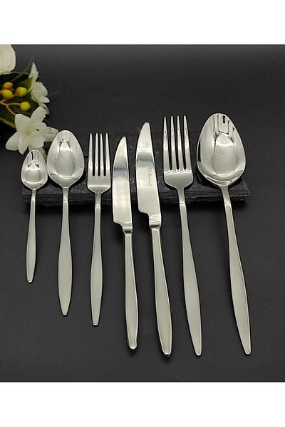 BRONDOFF Carmen Steel 84 Piece Fork Spoon Knife Set