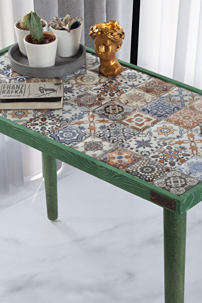 bluecape Esperanza 62x32cm Doğal Masif Seramik Zigon Yan Sehpa