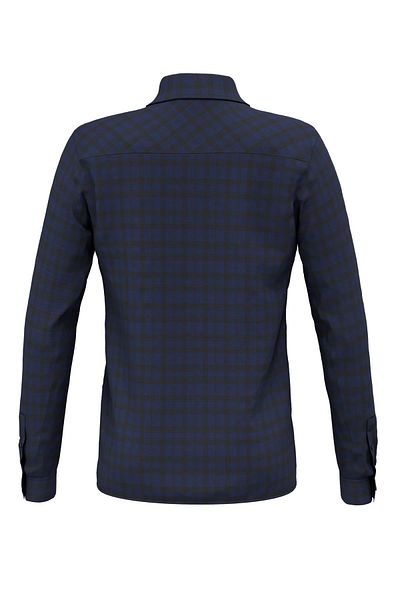 Salewa Ανδρικό πουκάμισο Fanes Flannel 5PL L/S Navy Blue