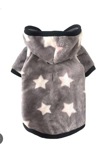Alphadog Gray Star Small Breed Dog Fluffy Coat