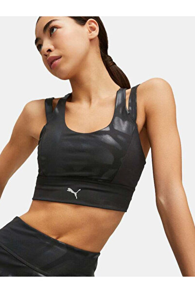 Puma 523086-01 Nova Shine Eversculpt Bra Siyah Kadın Sporcu Sütyeni