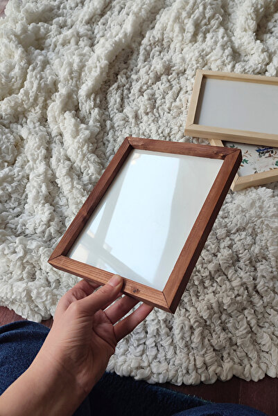 Wooden Factory Original, Channeled, Replaceable Wooden Frame, One Piece Blank Frame (with Front protection), 16X20 CM