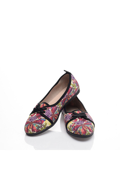 Cotto Shoes Кольорова лляна жіноча сорочка з принтом Babet