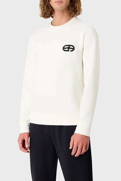 Emporio Armani Cotton Regular Fit Crew Neck Sweat Men's SWEAT 8N1ML7 1JHSZ 0101