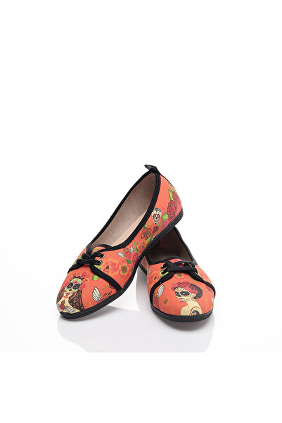 Cotto Shoes Balerini de damă din in colorat imprimat