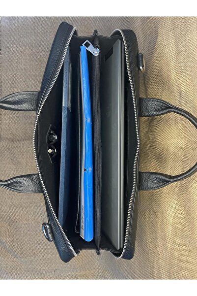 SANAT LEATHER SL-558  38cm×28cm siyah hakiki deri evrak ve laptop çantası (14 Inch için) ART LİFE