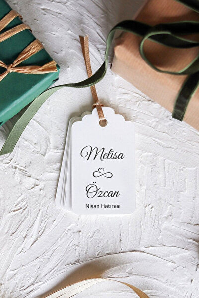 Dekorden Nişan, Nikah Hediye Etiketi - Kişiye özel 100 adet