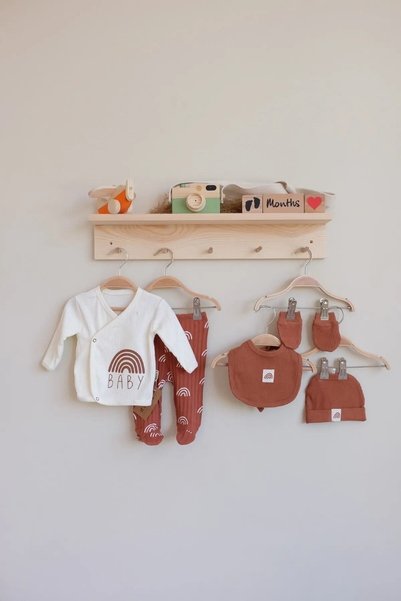 LittleElephant Baby Written Soft 5-Piece Bodysuit Set, Hospital Exit