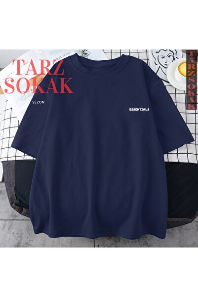 Tarzsokak Tricou din bumbac, unisex, pentru femei/bărbați, ESSENTIALS, cu tex...