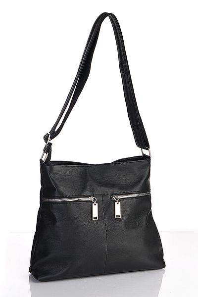 fubileather Geantă de umăr din piele naturală Naser și geantă crossbody cu curea reglabilă